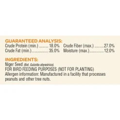 Kaytee Nyjer Songbird Nyger Thistle Seed Wild Bird Food 3 lb