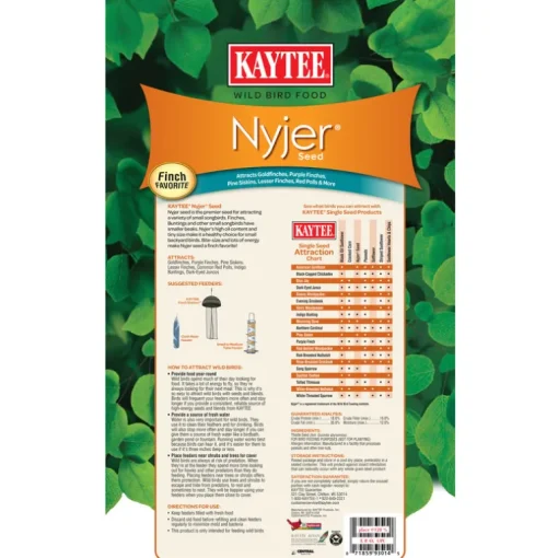 Kaytee Nyjer Songbird Nyger Thistle Seed Wild Bird Food 20 lb
