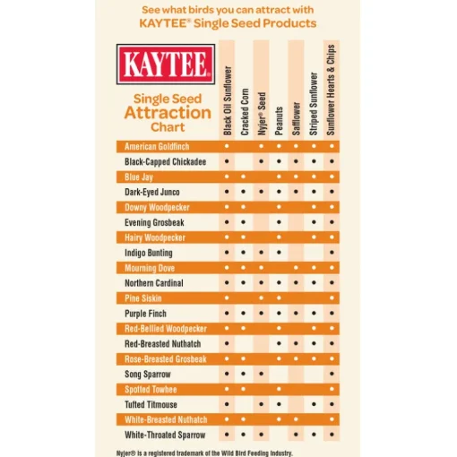 Kaytee Nyjer Songbird Nyger Thistle Seed Wild Bird Food 20 lb