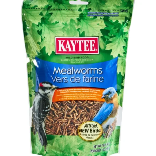 Kaytee Woodpecker Wild Bird Food Dried Mealworm 7 oz. (Pack of 6)
