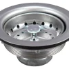 Keeney 3 1/2 in. Chrome Stainless Steel Sink Strainer