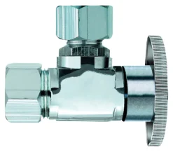 Keeney 5/8 in. Compression in. X 1/2 in. Compression Brass Angle Valve