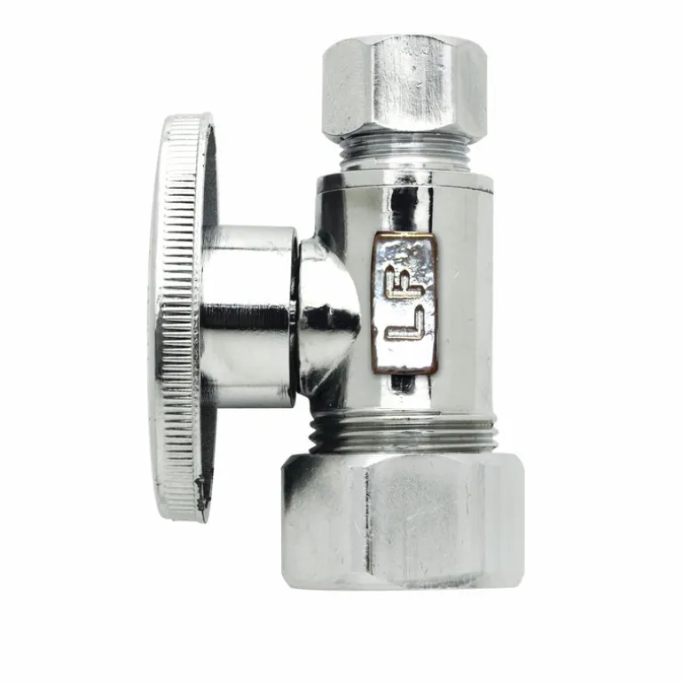 Keeney 5/8 in. Compression in. X 3/8 in. Compression Brass Straight Valve
