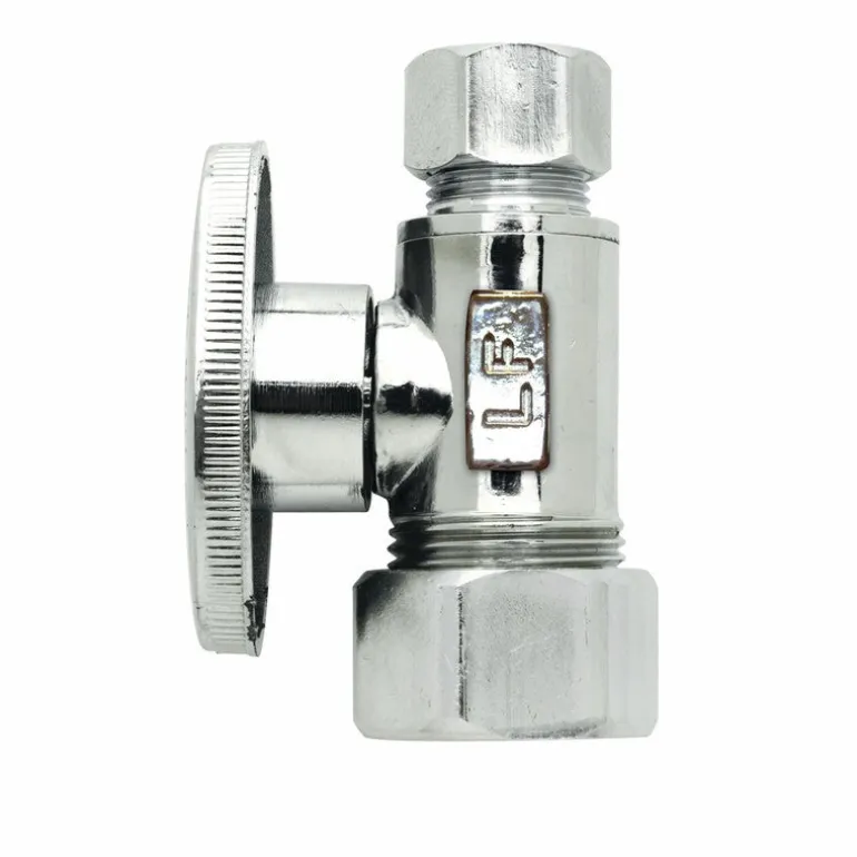 Keeney 5/8 in. Compression in. X 3/8 in. Compression Brass Straight Valve