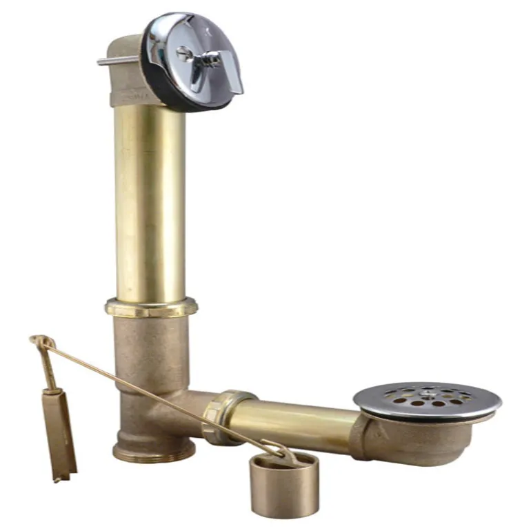 Keeney 1-1/2 in. D Chrome Brass Triplever Bath Drain