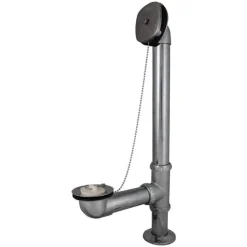 Keeney 1-3/8 in. D Satin Brass Bath Drain