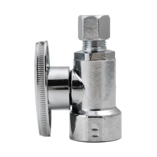 Keeney 1/2 in. FIP in. X 1/4 in. Compression Brass Straight Valve