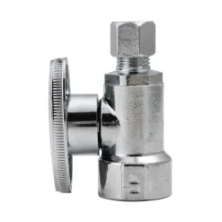 Keeney 1/2 in. FIP in. X 1/4 in. Compression Brass Straight Valve