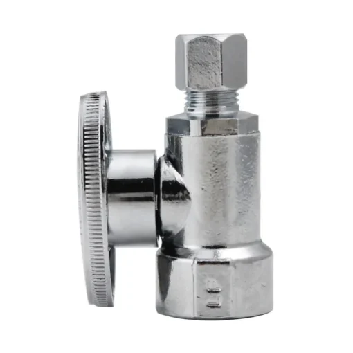 Keeney 1/2 in. FIP in. X 1/4 in. Compression Brass Straight Valve