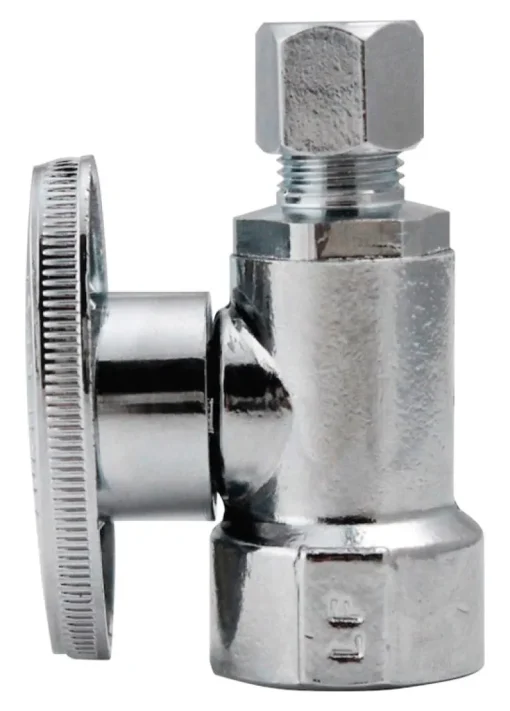 Keeney 1/2 in. FIP in. X 1/4 in. Compression Brass Straight Valve