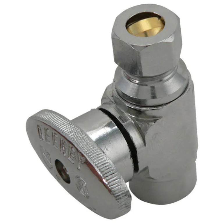 Keeney 1/2 in. Sweat in. X 3/8 in. Compression Brass Straight Valve