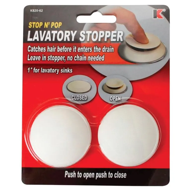 Keeney 1 in. White Rubber Lavatory Pop Up Stopper
