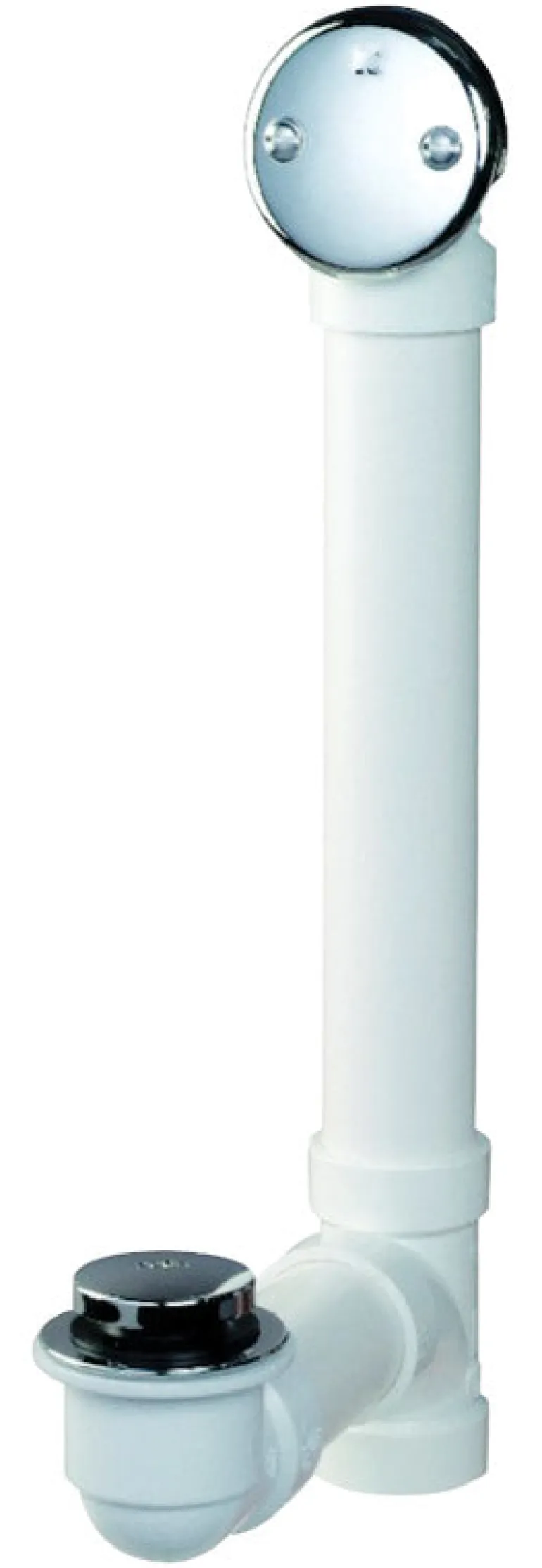 Keeney Foot Lok Stop 1-1/2 in. D Chrome PVC Bath Drain