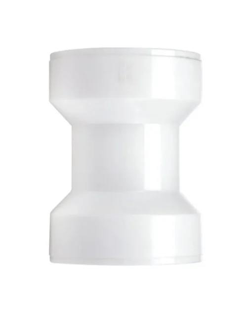 Keeney Insta-Plumb White Plastic Push Connection Straight Coupling 3-3/4 H x 1-1/2 Dia. in.