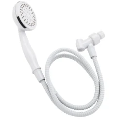 Keeney Stylewise White Plastic 5 settings Handheld Showerhead 1.8 gpm