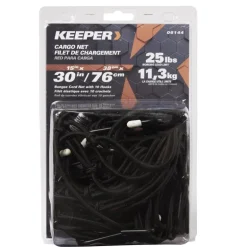 Keeper Black Cargo Net 30 in. L X 15 in. 25 lb 1 pk