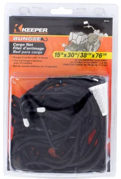 Keeper Black Cargo Net 30 in. L X 15 in. 25 lb 1 pk
