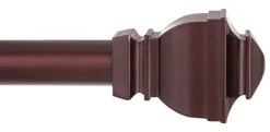 Kenney Matte Brown Riley Curtain Rod 30 in. L x 84 in. L