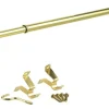 Kenney Brass Gold Curtain Rod 48 in. L X 86 in. L