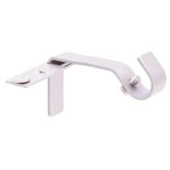Kenney Fast Fit Silver Brushed Nickel Metal Curtain Rod Bracket 5/8 L x 3 in. Projection