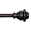 Kenney Fast Fit Weathered Brown Finn Curtain Rod 66 in. L X 120 in. L