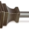 Kenney Oil Rubbed Pewter Fast Fit Milton Curtain Rod 36 in. L X 66 in. L