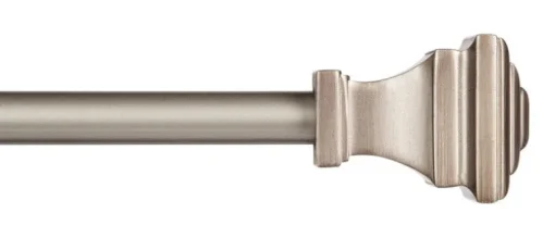 Kenney Oil Rubbed Pewter Fast Fit Milton Curtain Rod 36 in. L X 66 in. L