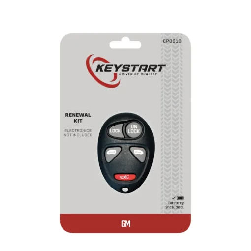 KeyStart Renewal KitAdvanced Remote Automotive Replacement Key CP051 Double For GM
