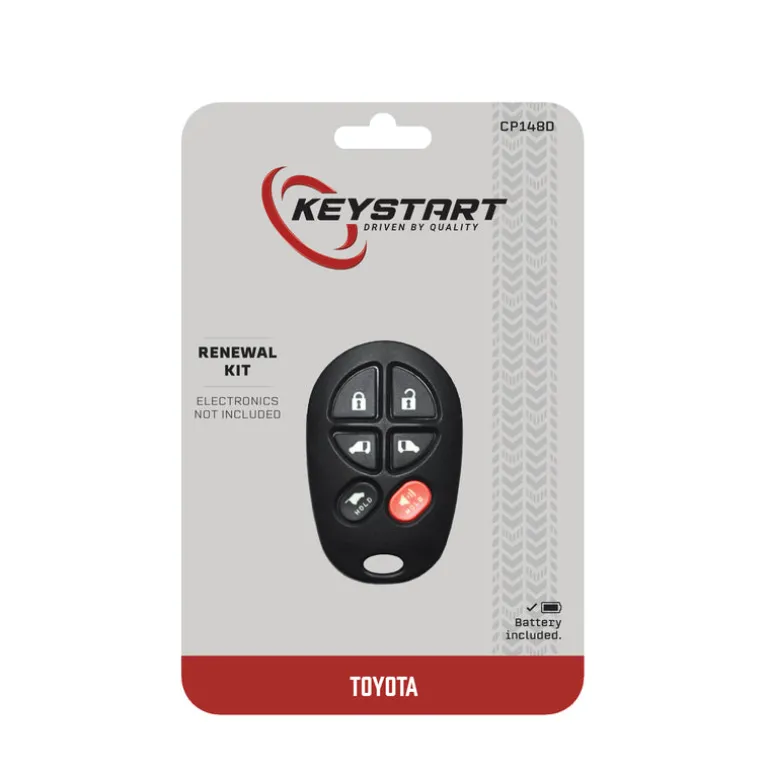 KeyStart Renewal KitAdvanced Remote Automotive Replacement Key CP148 Double For Toyota