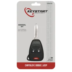 KeyStart Renewal KitAdvanced Remote Automotive Replacement Key CP077 Double For Toyota