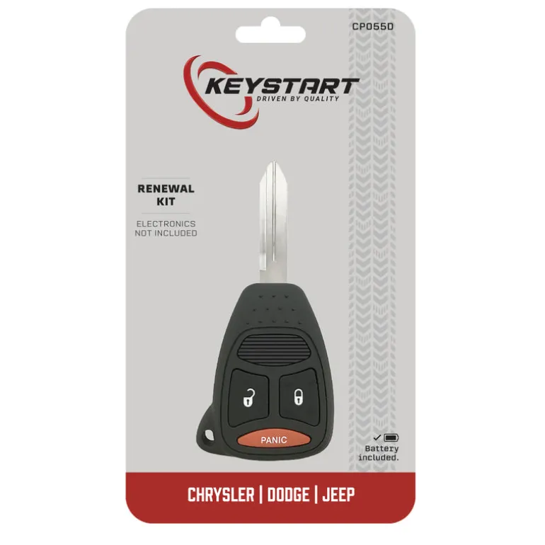 KeyStart Renewal KitAdvanced Remote Automotive Replacement Key CP055 Double For Mopar