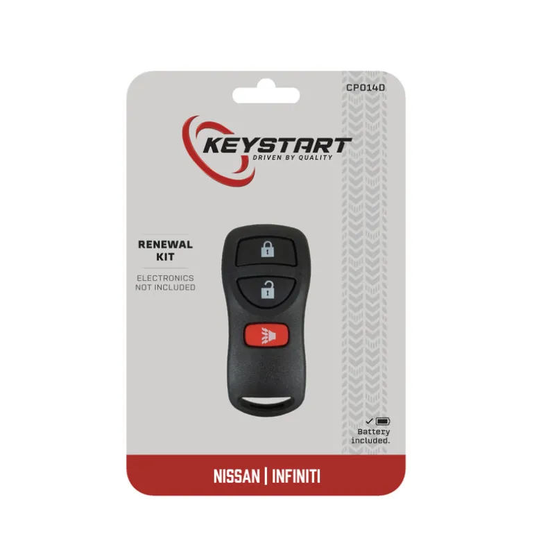KeyStart Renewal KitAdvanced Remote Automotive Replacement Key CP014 Double For Nissan Infiniti