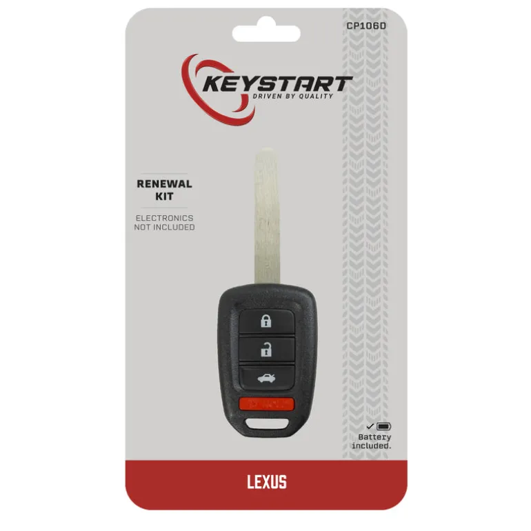 KeyStart Renewal KitAdvanced Remote Automotive Replacement Key TOY050H Double For Toyota