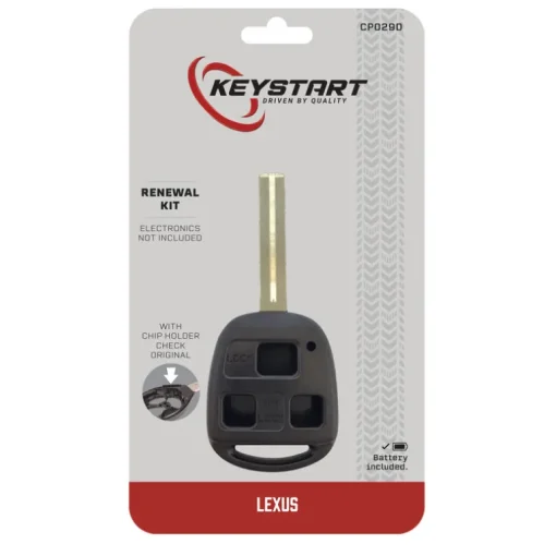 KeyStart Self Programmable Remote Automotive FOB Key Blank CP029 Double For Lexus