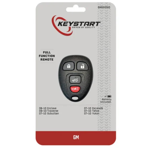 KeyStart Self Programmable Remote Automotive Replacement Key GM005 Double For GM