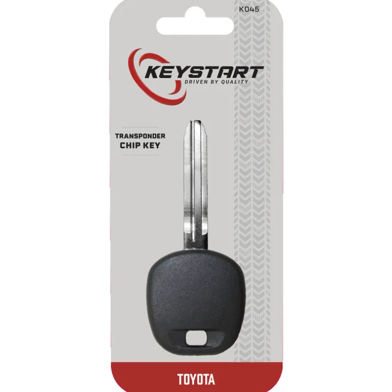 KeyStart Transponder Key Automotive Chipkey TOY43AT4 Double For Toyota