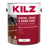 Kilz White Oil/Water-Based Latex Siding, Fence and Barn Paint Outdoor 1 gal. (Pack of 4)
