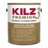 KILZ White Premium Water-Base Interior/Exterior Sealer & Stain Blocking Primer 1 gal. (Pack of 4)