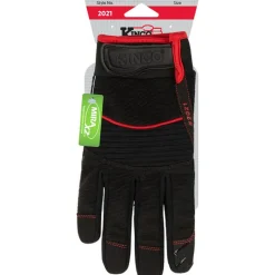 Kinco Handler Men's Indoor/Outdoor Pull-Strap Work Gloves Black M 1 pair