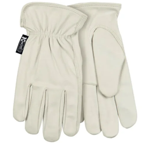 Kinco Men's Indoor/Outdoor Pearl Driver Gloves White XL 1 pair