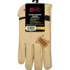 Kinco Men's Indoor/Outdoor Full Grain Driver Gloves Tan L 1 pair