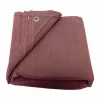 King Tarpaulin 6 ft. W X 8 ft. L Heavy Duty Canvas Tarpaulin Brown
