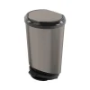 KIS 11 Nickel Tondo Step On Wastebasket (Pack of 4)