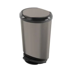 KIS 11 Nickel Tondo Step On Wastebasket (Pack of 4)