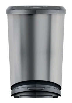 KIS 11 Nickel Tondo Step On Wastebasket (Pack of 4)