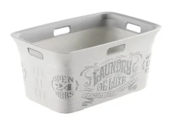 KIS White Plastic Laundry Basket 23 L x 10-9/16 H x 15-5/16 W in. (Pack of 4)