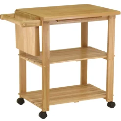 KITCHEN CART WOD 31.85"H