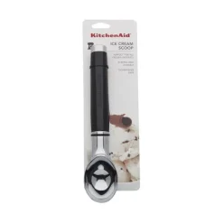 KitchenAid Black ABS Plastic/Stainless Steel Ice Cream Scoop