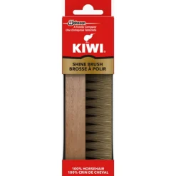 Kiwi Leather Brown Shoe Shine Brush