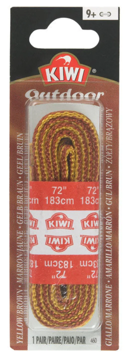 Kiwi Outdoor 72 in. Gold & Brown Boot Laces